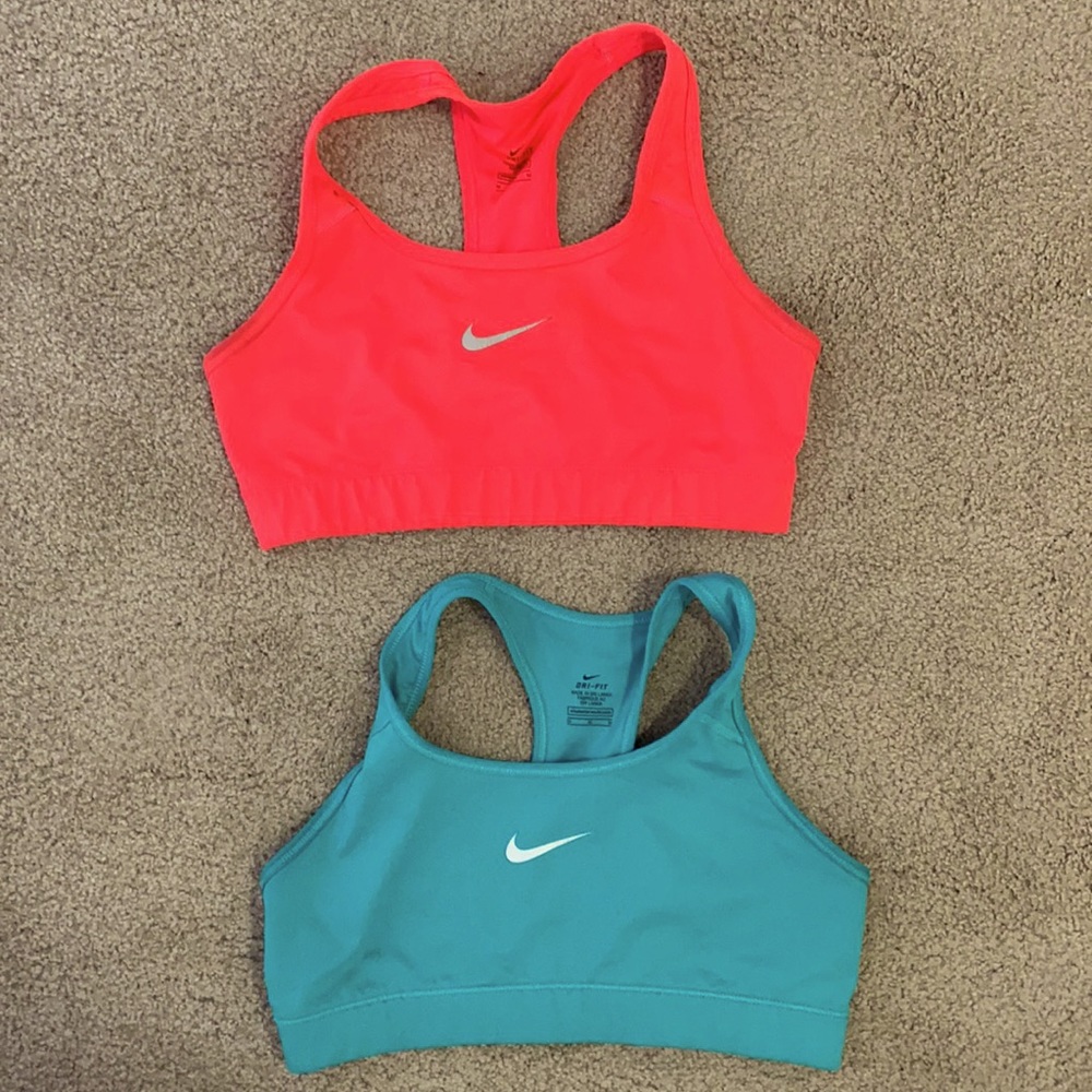 bundle of two nike sports bras